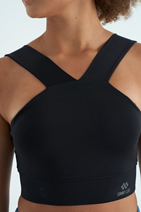 Women's Cropped Sleeveless V-neck Sports Top - Image 6