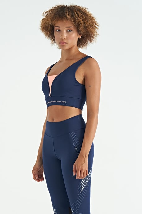 Women's Color-Blocked Sleeveless Crop Sports Top - Image 5