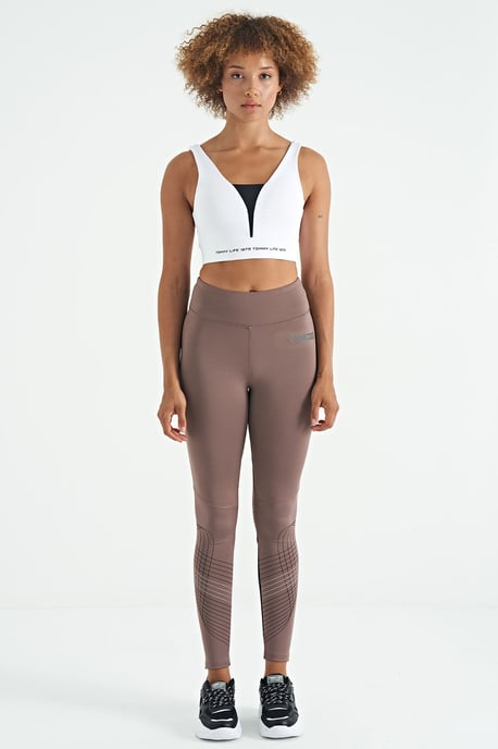 Women's Color-Blocked Sleeveless Crop Sports Top - Image 2