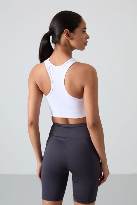 Sleeveless Cropped Fitted Sports Top - Image 6