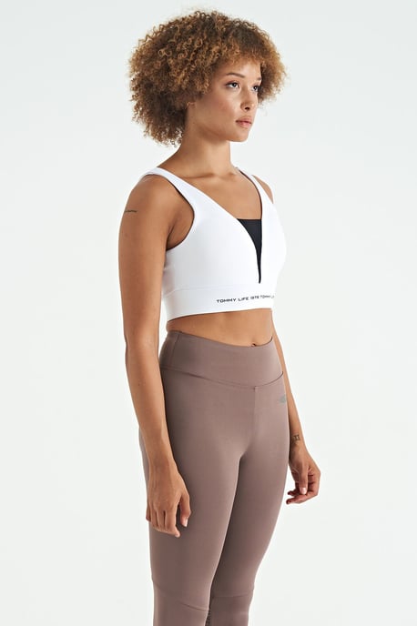 Women's Color-Blocked Sleeveless Crop Sports Top - Image 5