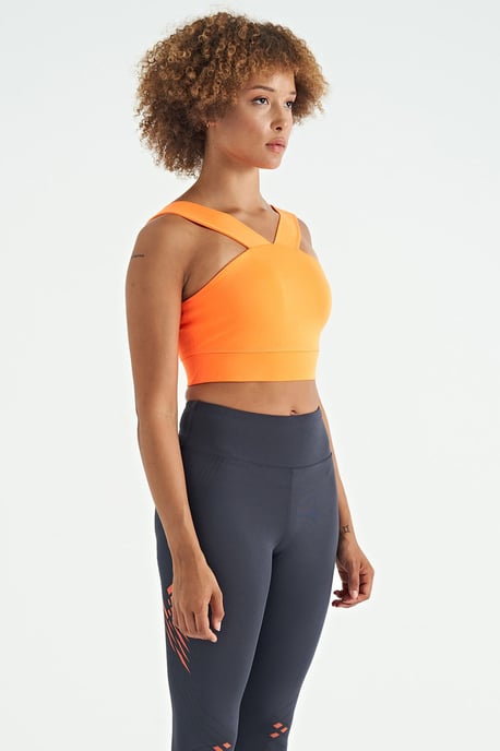 Women's Cropped Sleeveless V-neck Sports Top - Image 5