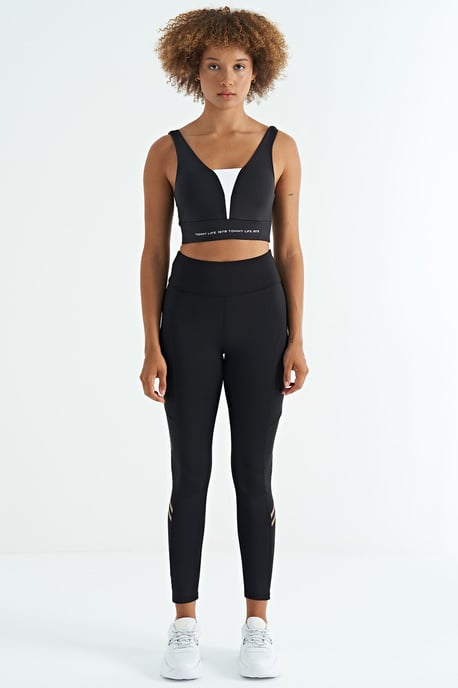Women's Color-Blocked Sleeveless Crop Sports Top - Image 2