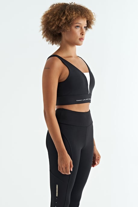 Women's Color-Blocked Sleeveless Crop Sports Top - Image 4