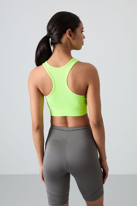 Sleeveless Cropped Fitted Sports Top - Image 6