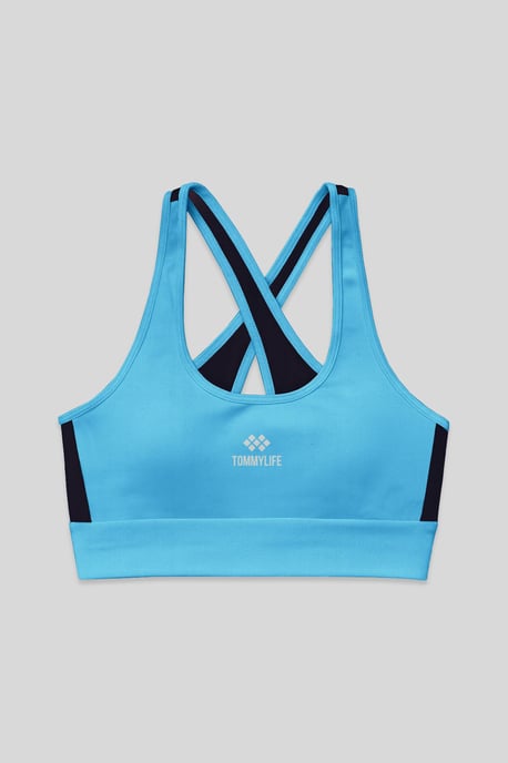 Fitted Sleeveless Crop Sports Top - Image 1