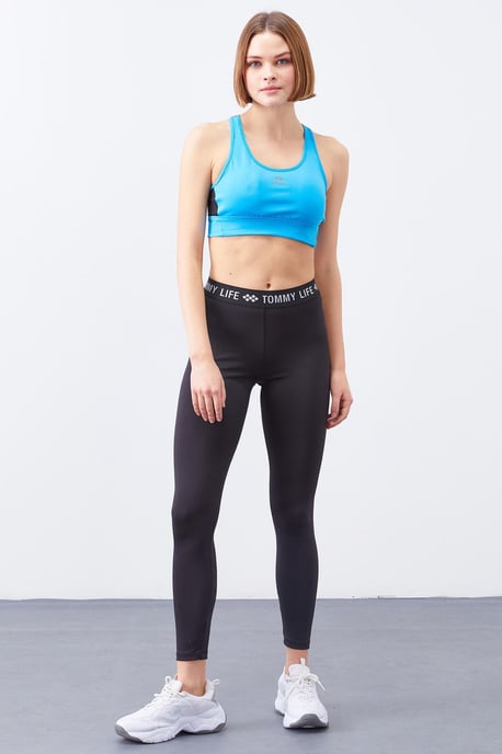 Fitted Sleeveless Crop Sports Top - Image 5