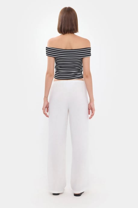 Striped Off-Shoulder Top - Image 4