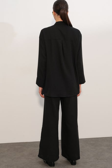 2-delige set met oversized overhemd en broek - Image 6