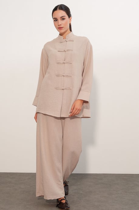 2-delige oversized blouse-broekset - Image 1