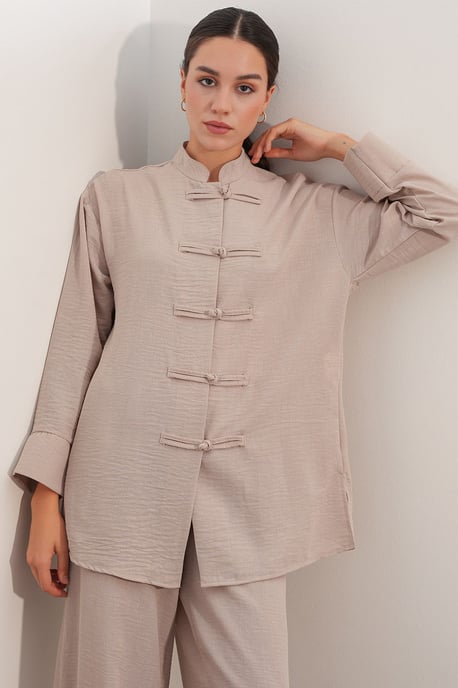 2-delige oversized blouse-broekset - Image 2