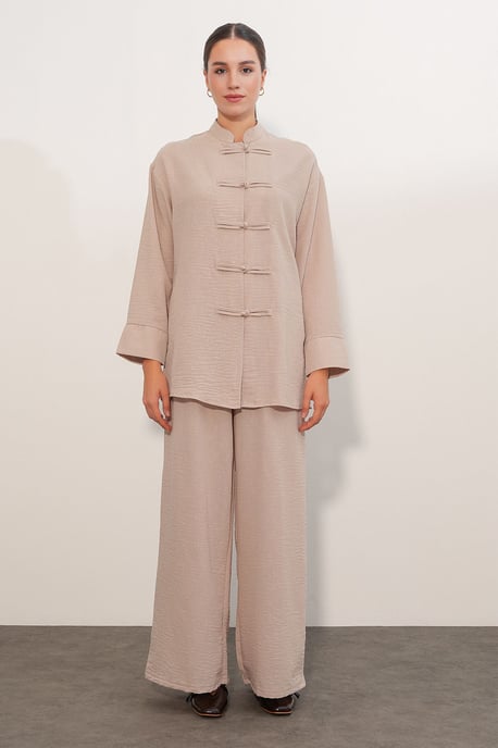 2-delige oversized blouse-broekset - Image 3