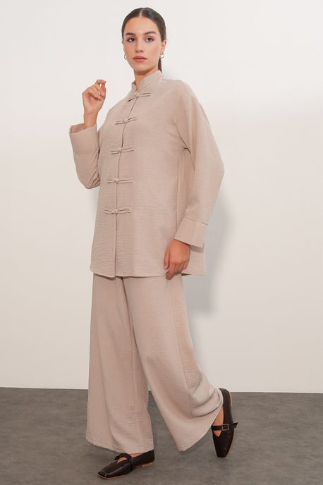 2-delige oversized blouse-broekset - Image 4