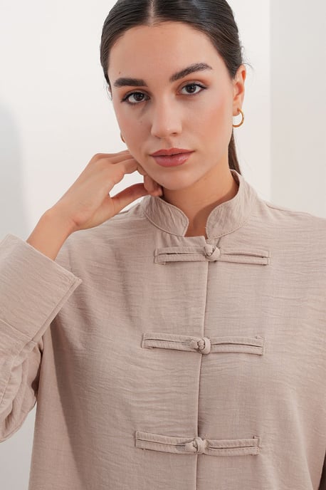 2-delige oversized blouse-broekset - Image 5