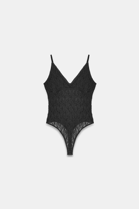 Lace Sleeveless Bodysuit Blouse - Image 5