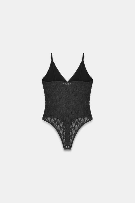 Lace Sleeveless Bodysuit Blouse - Image 6