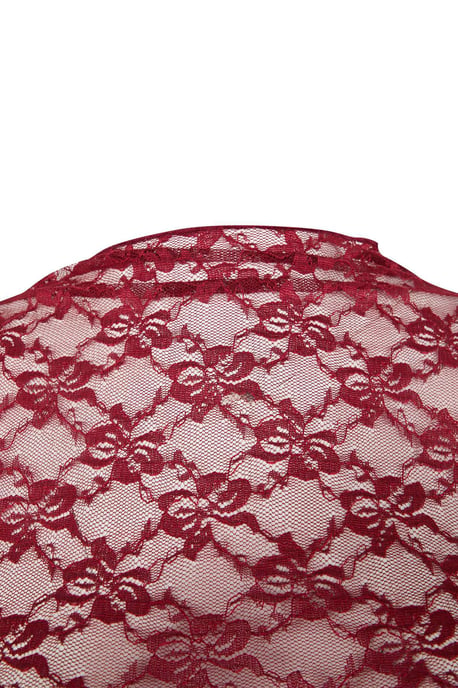 Trendyol Curve Dames Bordeaux Effen Mouwloos Getailleerd Grote maten Blouses - Image 4