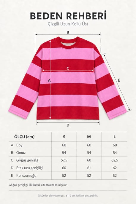 Bipantolon Dames oversized sweatshirt met strepen en ronde hals - Image 6