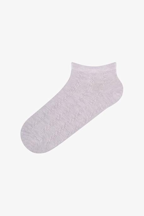 Soft Clouded Jacquard enkelsokken per paar - Image 4