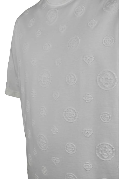 Casablanca T-shirt med monogram i oversized-modell Vit - Image 3