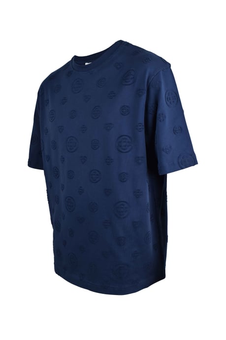 Casablanca T-shirt med monogram i oversized-modell Blå - Image 2
