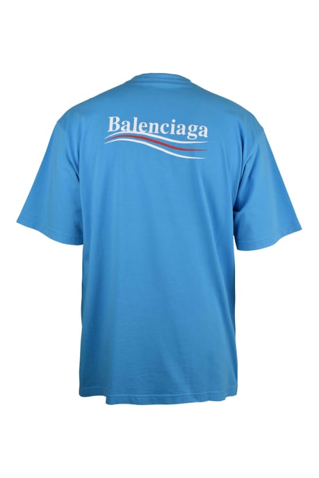 Balenciaga Large fit T-shirt Blue - Image 2