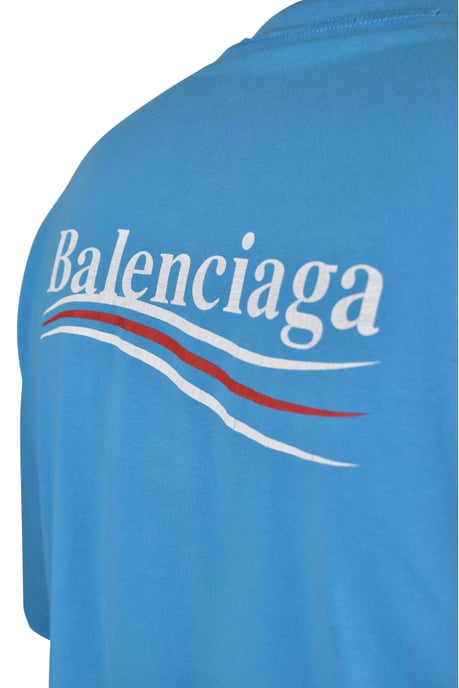 Balenciaga Large fit T-shirt Blue - Image 3