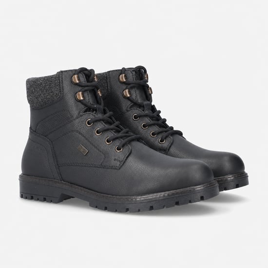 Rieker F3616 Mens Ankle Boots Black/granite - Image 2