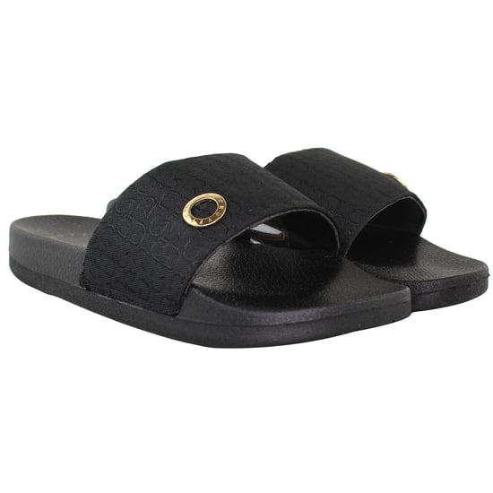 Cruyff Aqua Copa Lux Womens Black Sliders - Image 3