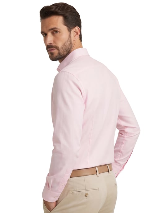 Olymp overhemd roze body fit semi-wide collar - Image 2