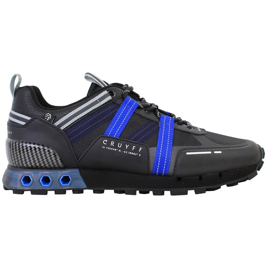 Cruyff Inter Lace Montserrat Mens Black/Blue Trainers - Image 1