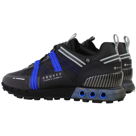 Cruyff Inter Lace Montserrat Mens Black/Blue Trainers - Image 3