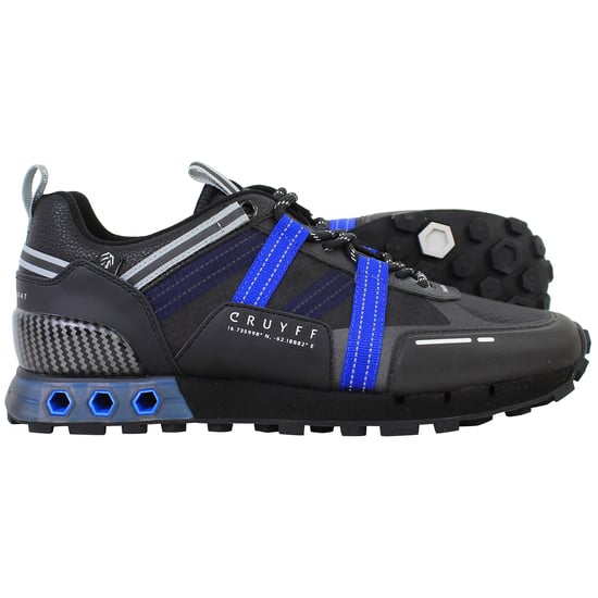 Cruyff Inter Lace Montserrat Mens Black/Blue Trainers - Image 4