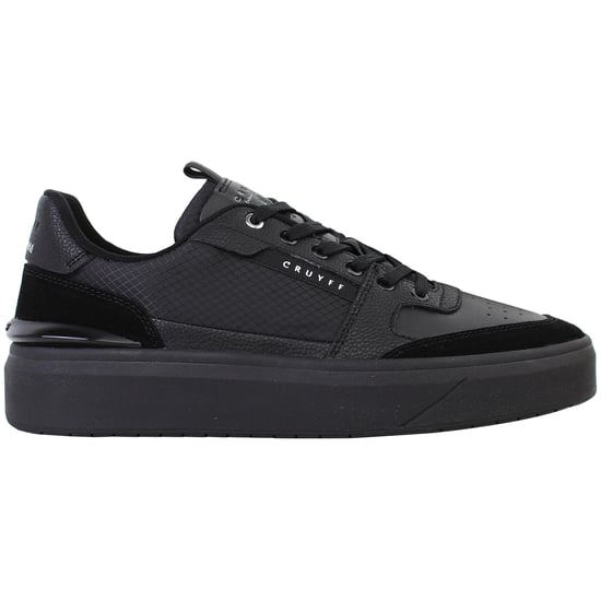 Cruyff Endorsed Tennis Mens Black Trainers - Image 1