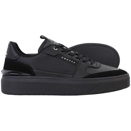 Cruyff Endorsed Tennis Mens Black Trainers - Image 4