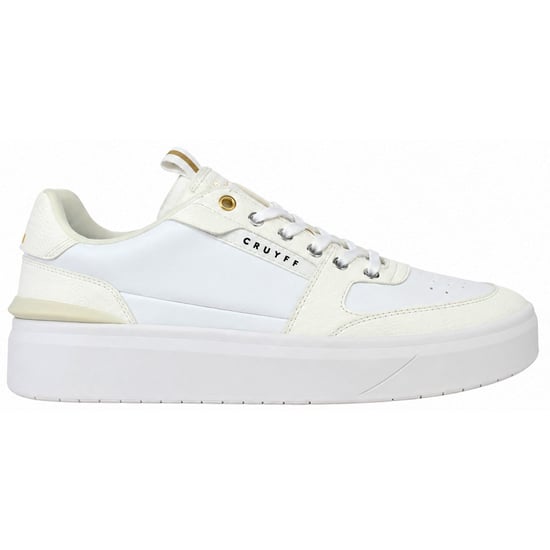 Cruyff Endorsed Tennis Mens White Trainers - Image 1
