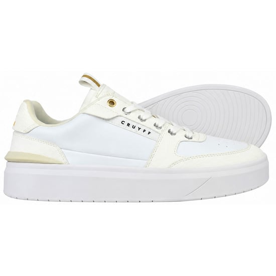 Cruyff Endorsed Tennis Mens White Trainers - Image 4