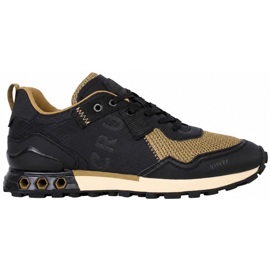Cruyff Superbia Hex-Tech Mens Black/Gold Trainers - Image 1