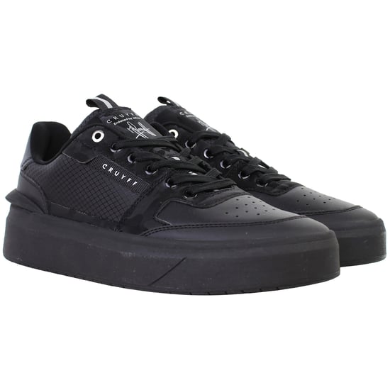 Cruyff Endorsed Tennis Mens Black Trainers - Image 2
