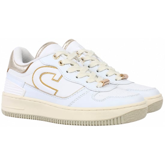 Cruyff Campo Low Kids White/Gold Trainers - Image 2