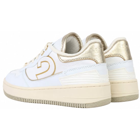 Cruyff Campo Low Kids White/Gold Trainers - Image 3