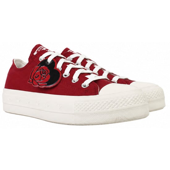 Converse Chuck Taylor Lift OX Womens Red Plismolls - Image 2
