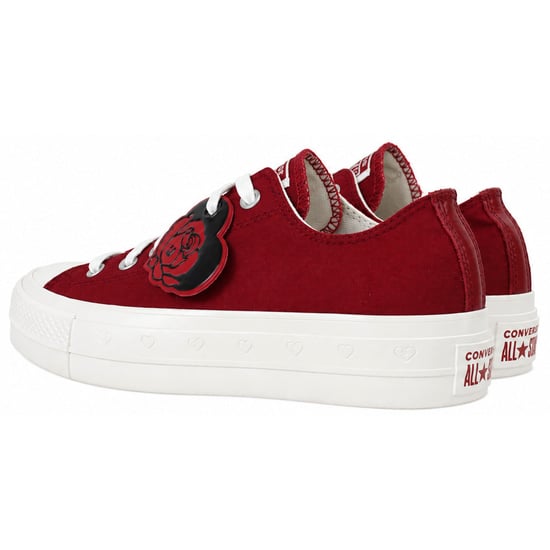 Converse Chuck Taylor Lift OX Womens Red Plismolls - Image 3