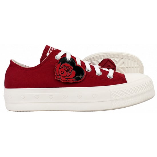 Converse Chuck Taylor Lift OX Womens Red Plismolls - Image 4