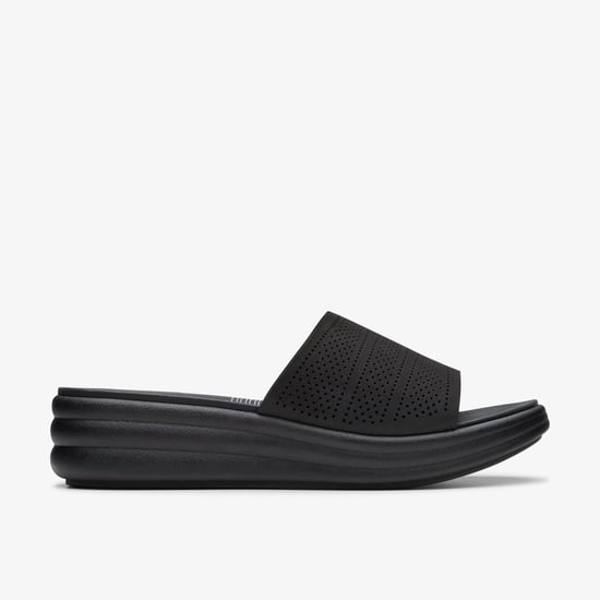 Clarks Drift Twist Black Sandals - Image 1