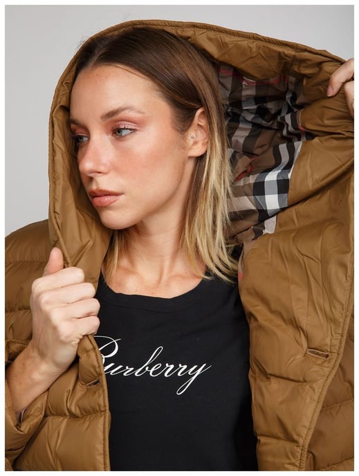 Burberry Puffer Jacket Taupe Brown - Image 6