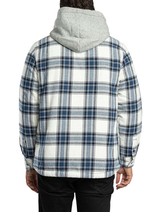 Superdry Borg Gevoerde Overshirt Met Capuchon, Wit - Image 3