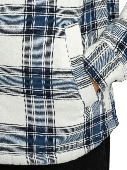 Superdry Borg Gevoerde Overshirt Met Capuchon, Wit - Image 4