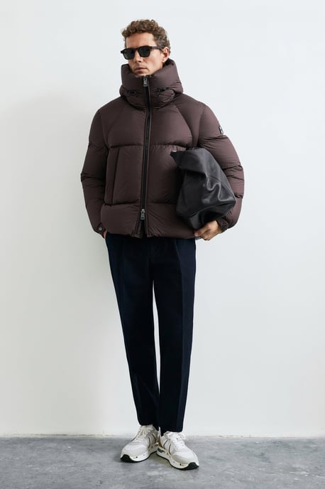 LUFIAN Men's Hooded Goose Down Puffer Jacket - Image 3