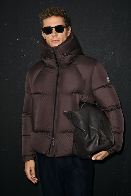 LUFIAN Men's Hooded Goose Down Puffer Jacket - Image 4